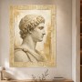 Antike Büste in Gold, Modernes Wandbild oder Kunstdruck