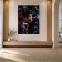 Dynamisches Tennisspieler Motiv als Poster oder Leinwand
