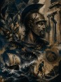 Antikes Kriegerporträt als Wandbild oder Fine Art Print