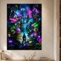 Neon-Jungle mit Player, Leinwand oder Gallery Print