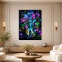 Neon-Jungle mit Player, Leinwand oder Gallery Print