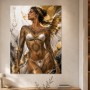 Goldene Göttin, Acrylbild oder Fine Art Print