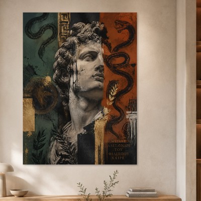 Antikes Porträt als Modernes Wandbild oder Fine Art Print