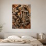 Antikes Collage Motiv als Kunstwerk oder Wandbild mit Säulen