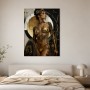 Athena in Gold, Leinwand oder Acrylbild mit antiker Symbolik