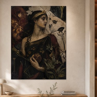 Mystisches Frauenporträt als Kunstwerk oder Modernes Wandbild