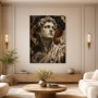 Antikes Porträt mit Goldakzenten, Wandbild oder Fine Art Print