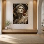 Antikes Porträt mit Goldakzenten, Wandbild oder Fine Art Print