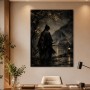 Samurai bei Nacht als Kunstdruck oder Fine Art Print