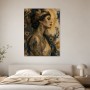 Elegantes Porträt als Kunstwerk oder Fine Art Print mit goldenen Akzenten