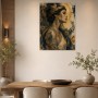 Elegantes Porträt als Kunstwerk oder Fine Art Print mit goldenen Akzenten