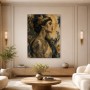 Elegantes Porträt als Kunstwerk oder Fine Art Print mit goldenen Akzenten