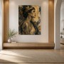 Elegantes Porträt als Kunstwerk oder Fine Art Print mit goldenen Akzenten