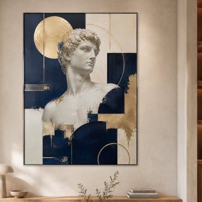 Moderne Kunst oder Gallery Print mit klassischer Büste