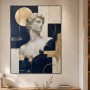 Moderne Kunst oder Gallery Print mit klassischer Büste