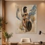 Athene inspiriertes Wandbild oder Fine Art Print mit moderner Kriegerin