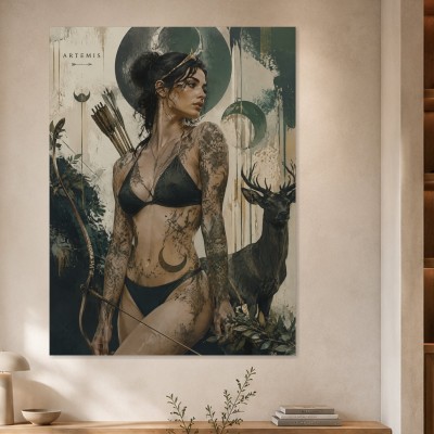 Artemis Porträt als Kunstwerk oder Fine Art Print