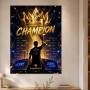 Goldenes Champion-Motiv als Poster oder Canvas Print