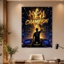 Goldenes Champion-Motiv als Poster oder Canvas Print