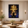 Goldenes Champion-Motiv als Poster oder Canvas Print
