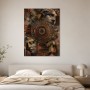 Antikes Porträt als Kunstwerk oder Wandbild mit ornamentaler Tiefe