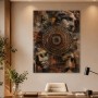 Antikes Porträt als Kunstwerk oder Wandbild mit ornamentaler Tiefe