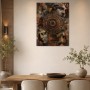 Antikes Porträt als Kunstwerk oder Wandbild mit ornamentaler Tiefe