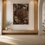 Antikes Porträt als Kunstwerk oder Wandbild mit ornamentaler Tiefe
