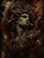 Medusa Kunstwerk oder Fine Art Print mit dunkler, barocker Präsenz