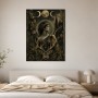 Dunkles Wandbild oder Fine Art Print mit Artemis und Hirsch