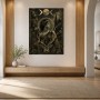Dunkles Wandbild oder Fine Art Print mit Artemis und Hirsch
