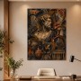 Antikes Porträt als Kunstdruck oder Gallery Print in dunkler Pracht