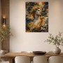 Antike Büste mit goldener Sonne, Gallery Print und Kunstdruck