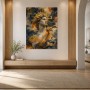 Antike Büste mit goldener Sonne, Gallery Print und Kunstdruck
