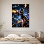 Futuristischer Cyber Warrior als Leinwand oder Poster