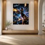 Futuristischer Cyber Warrior als Leinwand oder Poster