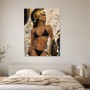 Moderne Kunst oder Acrylbild mit klassischer Kriegerin