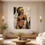 Moderne Kunst oder Acrylbild mit klassischer Kriegerin