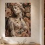 Verträumte Figur mit Rosen als Wandbild oder Fine Art Print