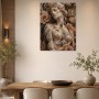 Verträumte Figur mit Rosen als Wandbild oder Fine Art Print