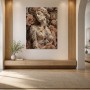 Verträumte Figur mit Rosen als Wandbild oder Fine Art Print