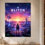 Glitch Horizon als Modernes Wandbild oder Fine Art Print