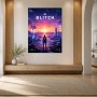 Glitch Horizon als Modernes Wandbild oder Fine Art Print