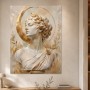 Elegante Büste mit Goldakzenten als Kunstwerk oder Fine Art Print