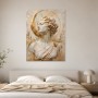 Elegante Büste mit Goldakzenten als Kunstwerk oder Fine Art Print