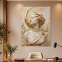 Elegante Büste mit Goldakzenten als Kunstwerk oder Fine Art Print