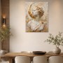 Elegante Büste mit Goldakzenten als Kunstwerk oder Fine Art Print