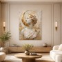 Elegante Büste mit Goldakzenten als Kunstwerk oder Fine Art Print