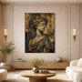 Mystische Frau mit Goldakzenten, Wandbild oder Fine Art Print