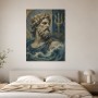 Poseidon in Blau und Gold als Fine Art Print oder Leinwandbild